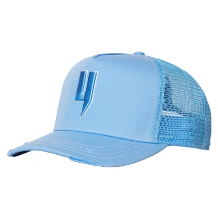 Yelir World Baby Blue Cap White Stitch Contrast (3)