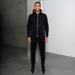Yelir World Black Mixed Contrast Tracksuit (4)