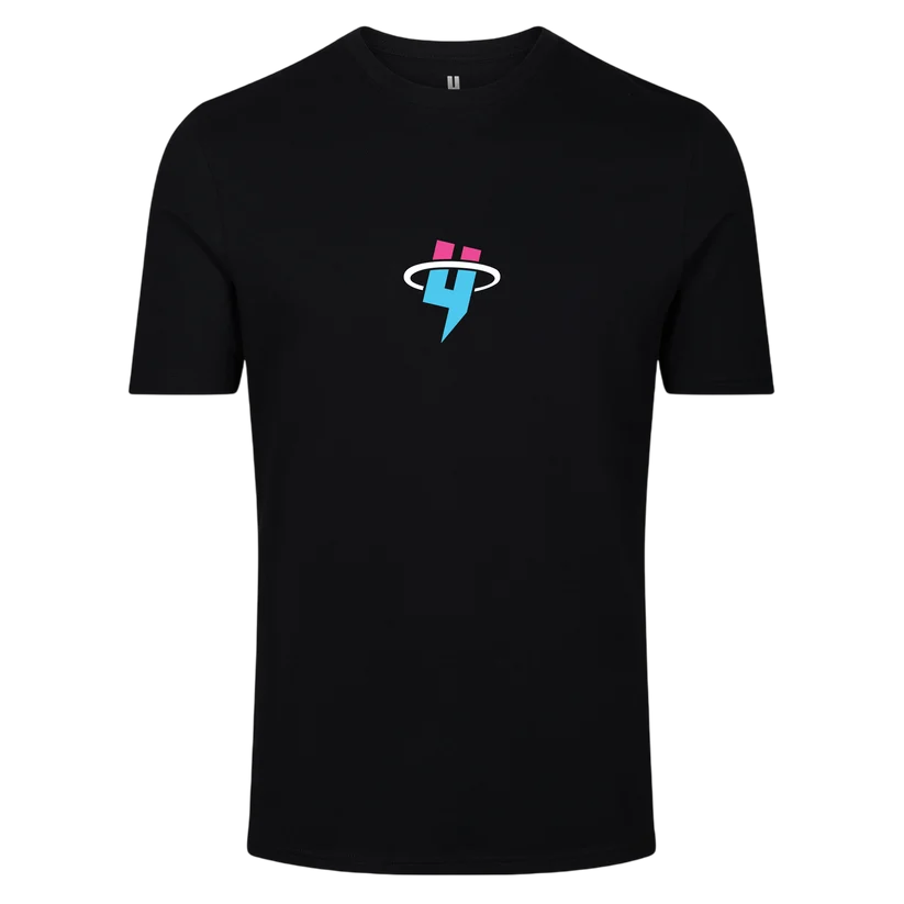 Yelir World Black T Shirt Miami Circle Logo Yelir World Black T Shirt Miami Circle Logo