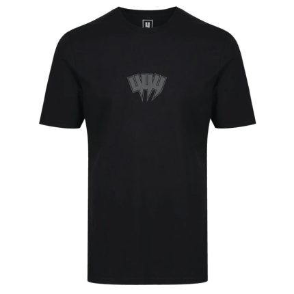 Yelir World Black T Shirt Reflective Yyy Outline