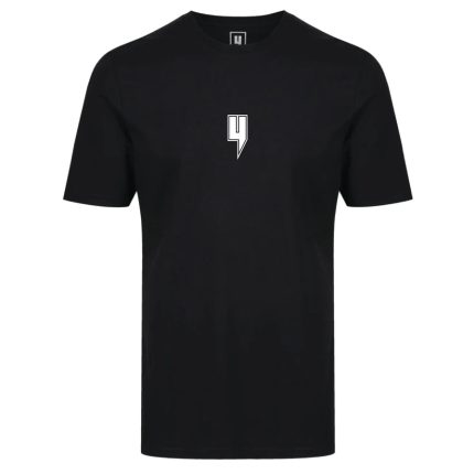 Yelir World Black T Shirt White Outline Y Logo