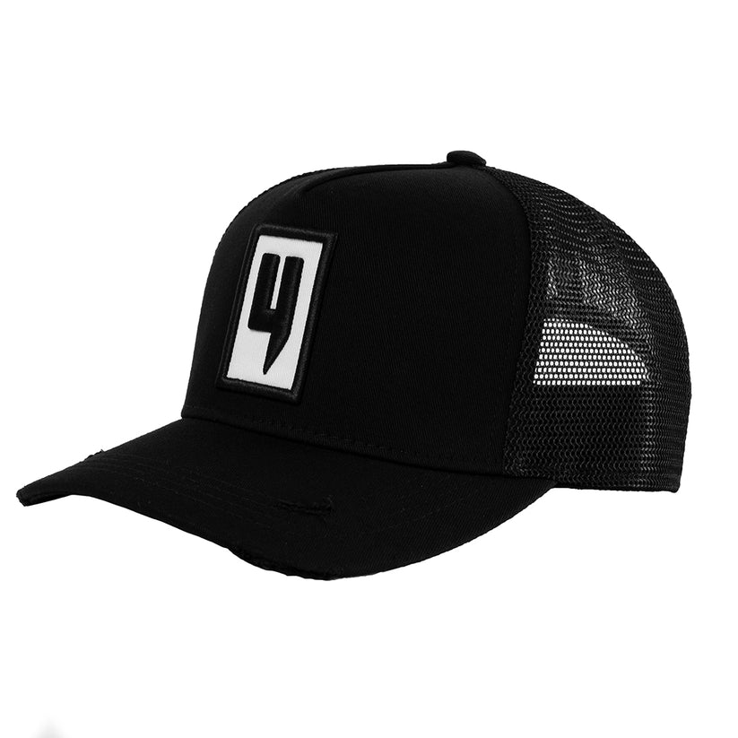 Yelir World Box Logo Cap BlackWhite Yelir World Box Logo Cap BlackWhite
