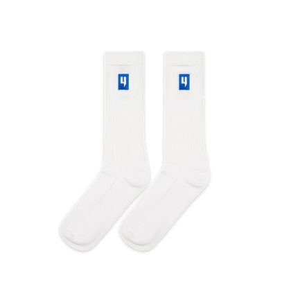 Yelir World Box Logo Socks Blue White