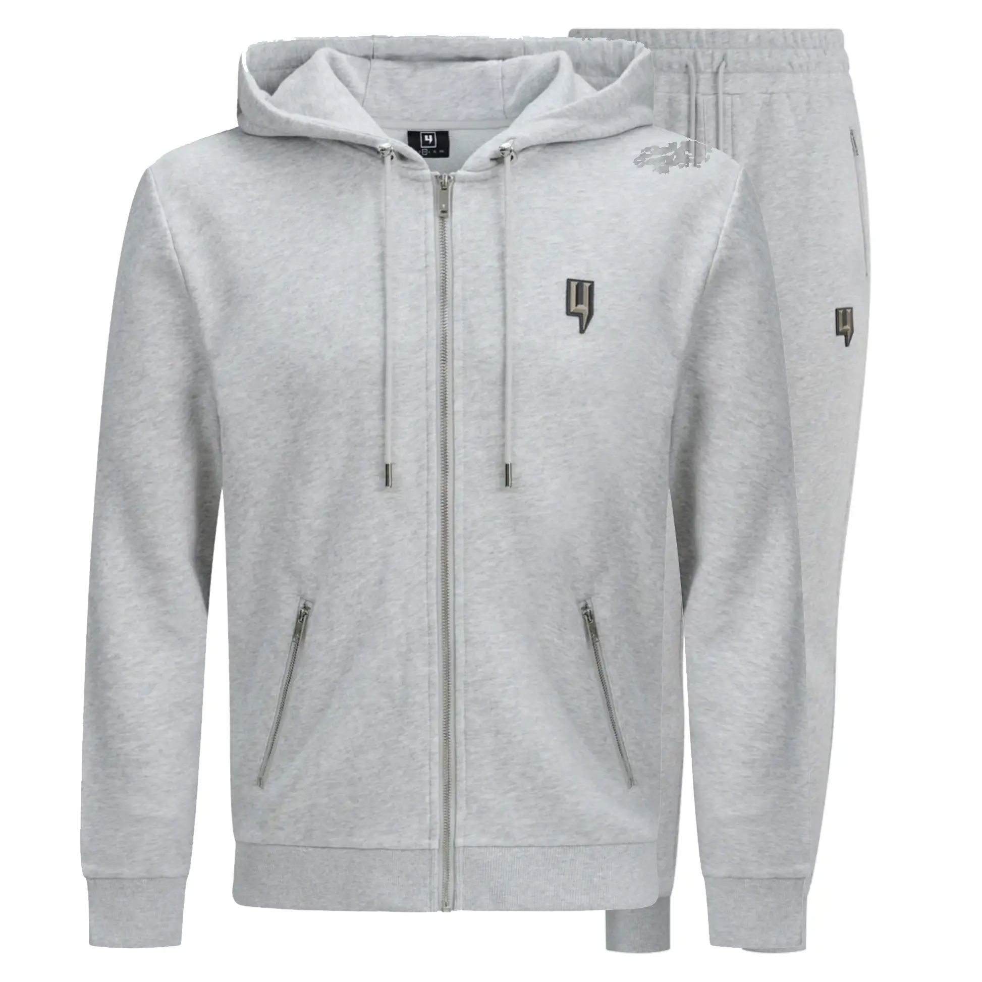 Yelir World Classic Y Logo Tracksuit Grey (3) Yelir World Classic Y Logo Tracksuit Grey (3)