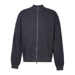 Yelir World Dark Grey Relaxed Fit Funnel Neck (2)