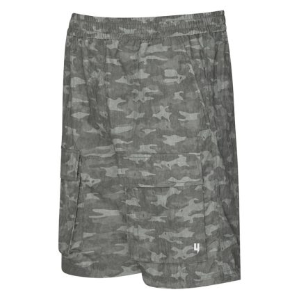 Yelir World Grey Camo Cargo Shorts (2)