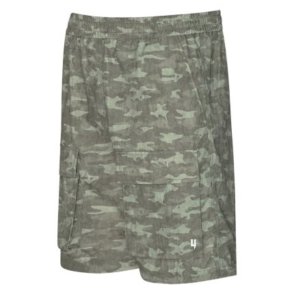 Yelir World Khaki Camo Cargo Shorts (1)