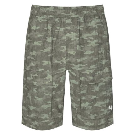 Yelir World Khaki Camo Cargo Shorts (2)