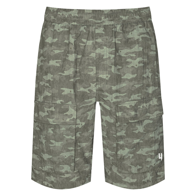Yelir World Khaki Camo Cargo Shorts (2) Yelir World Khaki Camo Cargo Shorts (2)