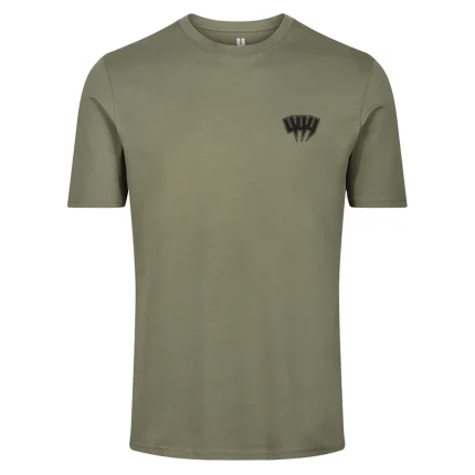 Yelir World Khaki T Shirt Small Black Yyy Outline