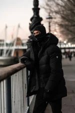 Yelir World Puffer Coat Black (1)