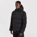 Yelir World Quilted Down Coat Black (3)