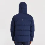 Yelir World Quilted Down Coat Navy (1)