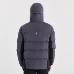 Yelir World Quilted Down Coat Nine Iron Black (1)