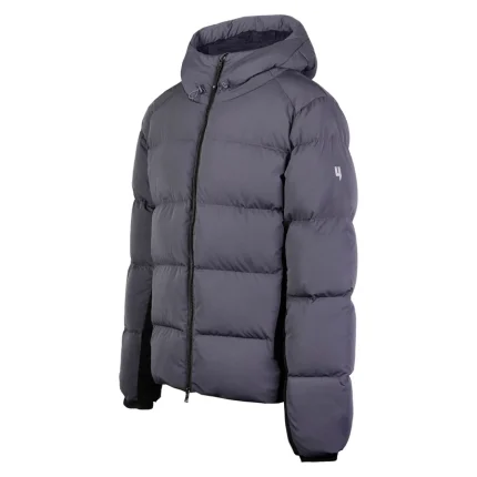 Yelir World Quilted Down Coat Nine Iron Black (4)