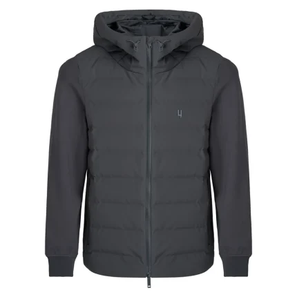 Yelir World Quilted Panel Jacket Dark Grey (2)