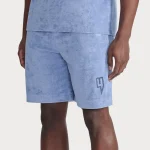Yelir World Towelling Shorts Blue (1)