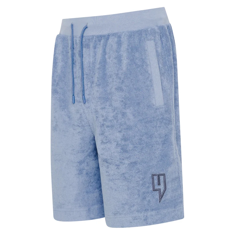 Yelir World Towelling Shorts Blue (4) Yelir World Towelling Shorts Blue (4)