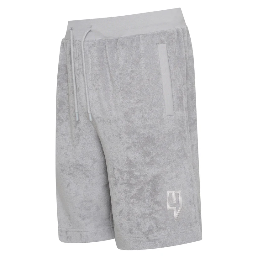Yelir World Towelling Shorts Grey (3) Yelir World Towelling Shorts Grey (3)