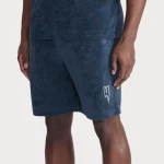 Yelir World Towelling Shorts Navy (1)