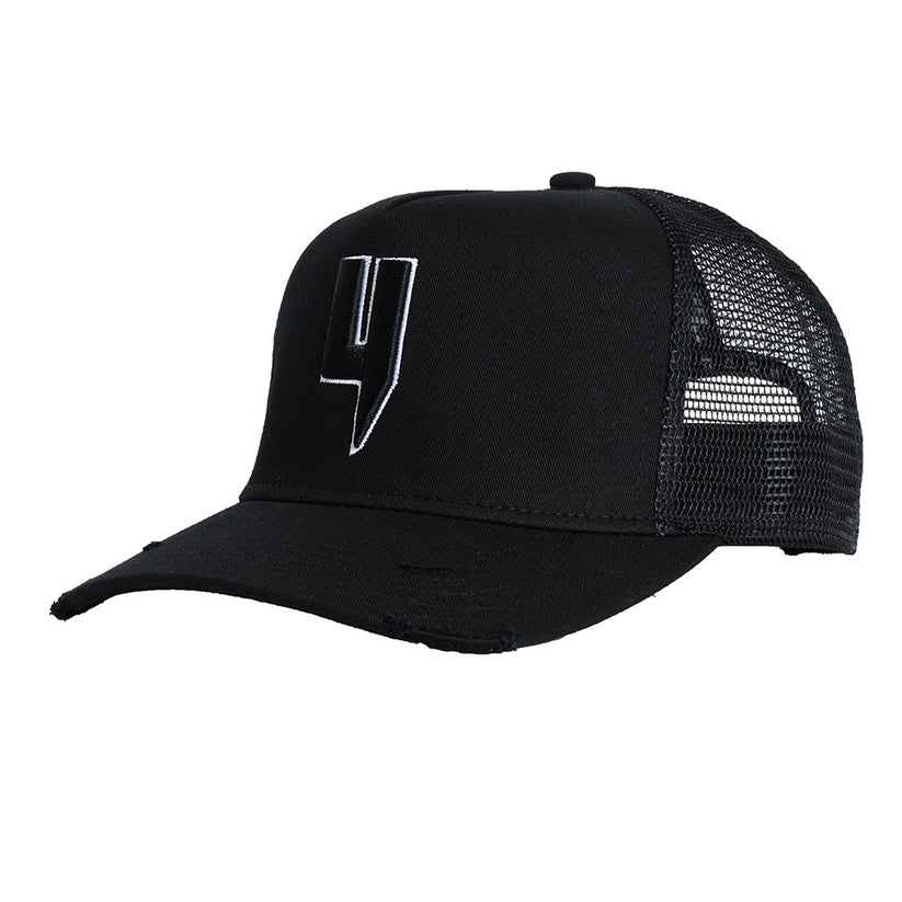 Yelir World Y Logo Cap Black White Outline Yelir World Y Logo Cap Black White Outline